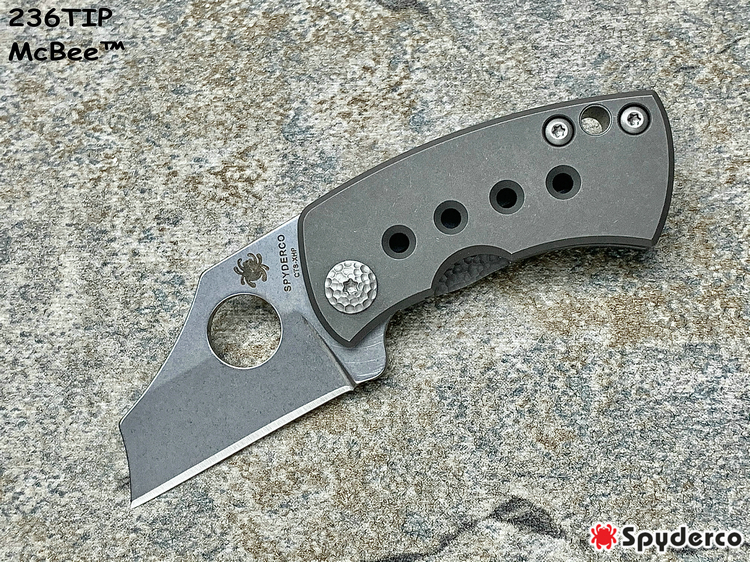 Spyderco 蜘蛛 C236TIP McBee™ CTS®XHP刃材 钛合金手柄 紧凑型折刀（暂无现货）